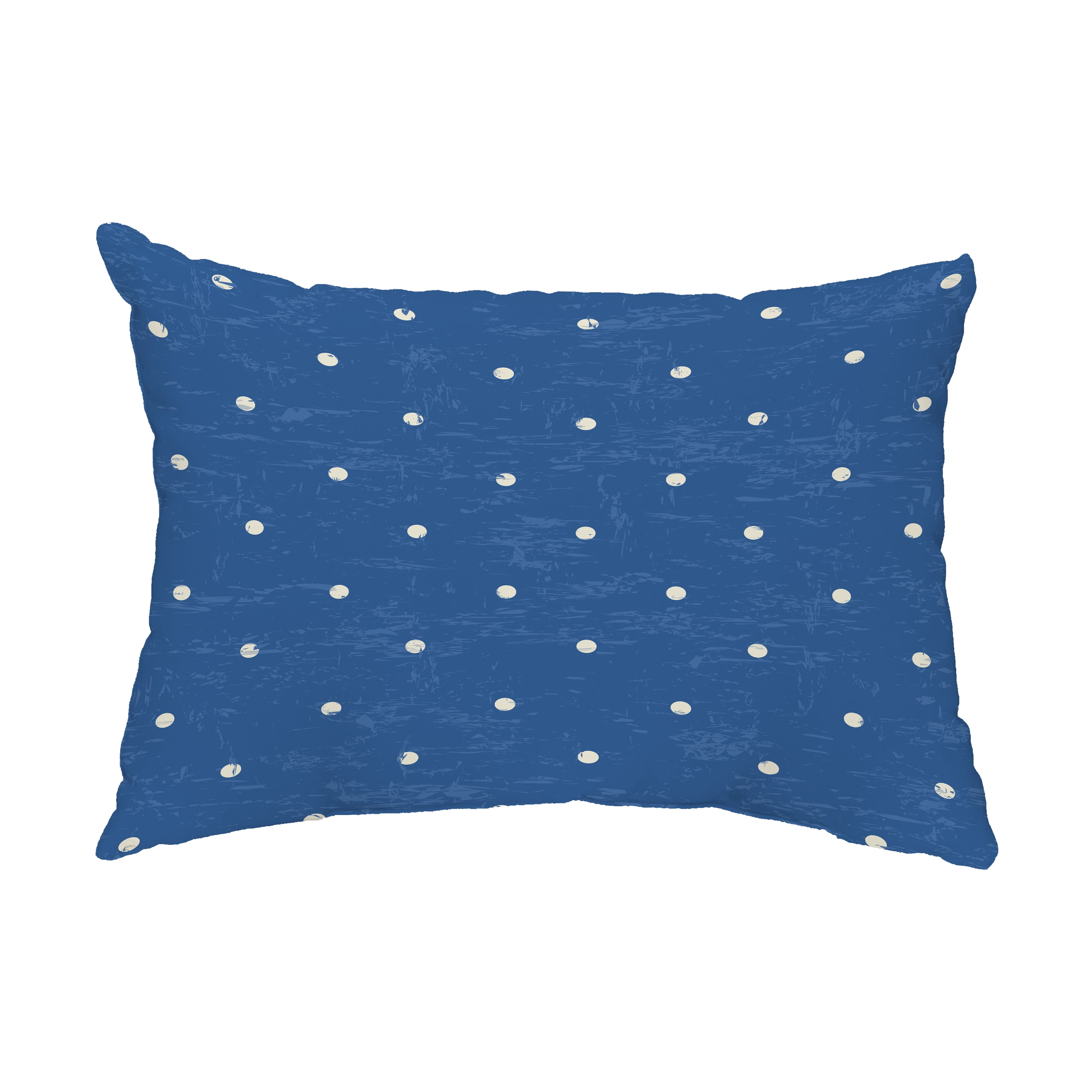 Simply Daisy, 14" x 20" Dorothy Dot Blue Decorative Abstract Outdoor Pillow