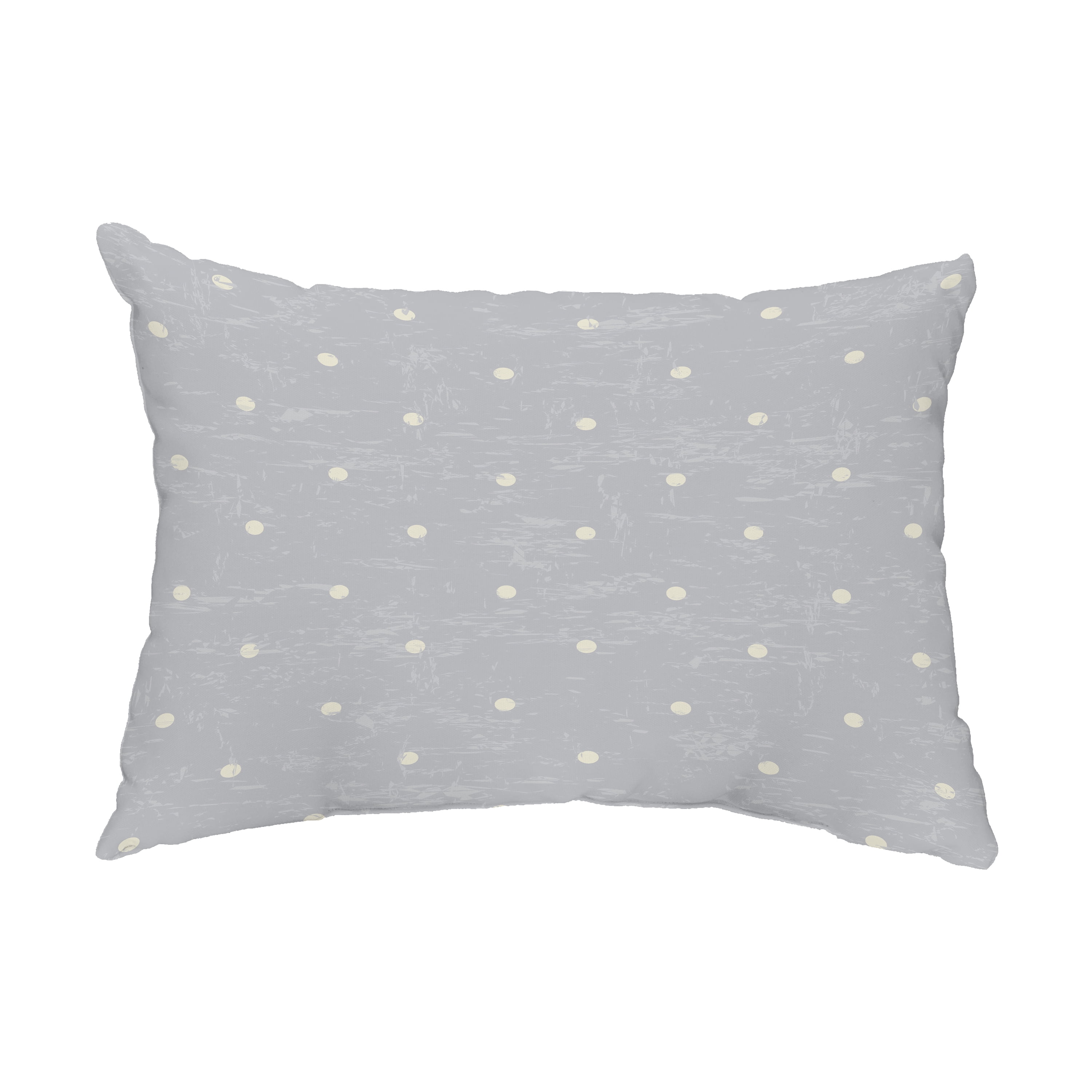 Simply Daisy, 14" x 20" Dorothy Dot Gray Decorative Abstract Outdoor Pillow