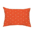 thumbnail image 1 of Simply Daisy, 14" x 20" Dorothy Dot Orange Decorative Abstract Outdoor Pillow, 1 of 1