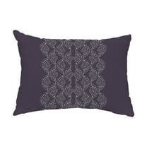 Simply Daisy, 14" x 20" Dotted Focus Purple Geometric Print Decorative Outdoor Throw Pillow