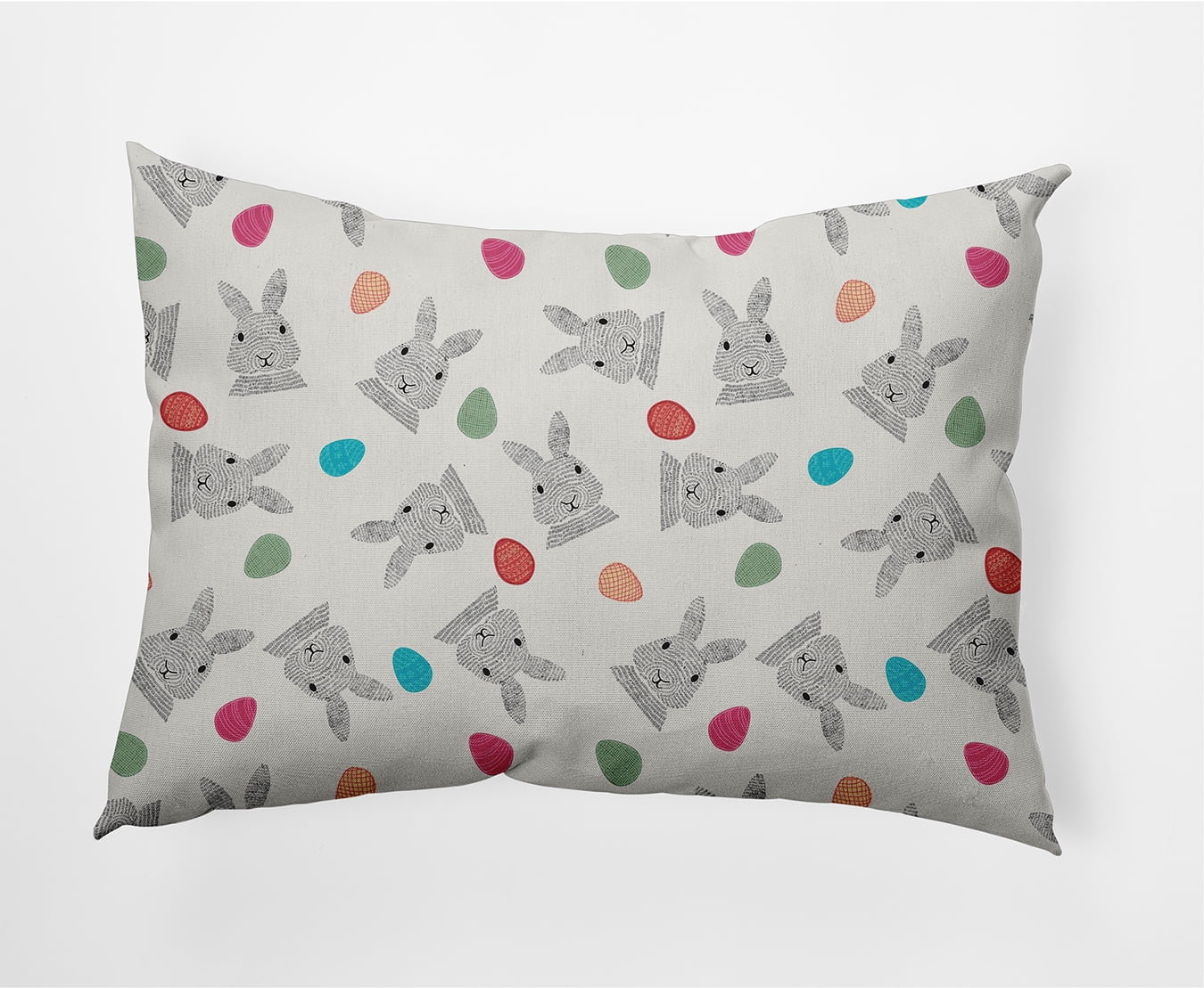 Simply Daisy 14" x 20" Easter Polyester Decorative Lumbar Pillow