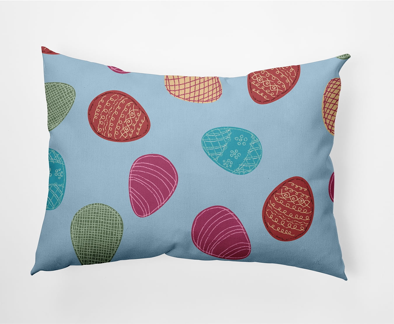 Simply Daisy 14" x 20" Easter Polyester Decorative Lumbar Pillow