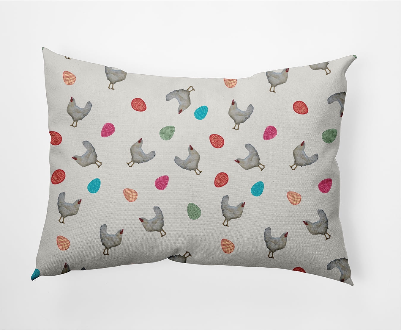 Simply Daisy 14" x 20" Easter Polyester Decorative Lumbar Pillow