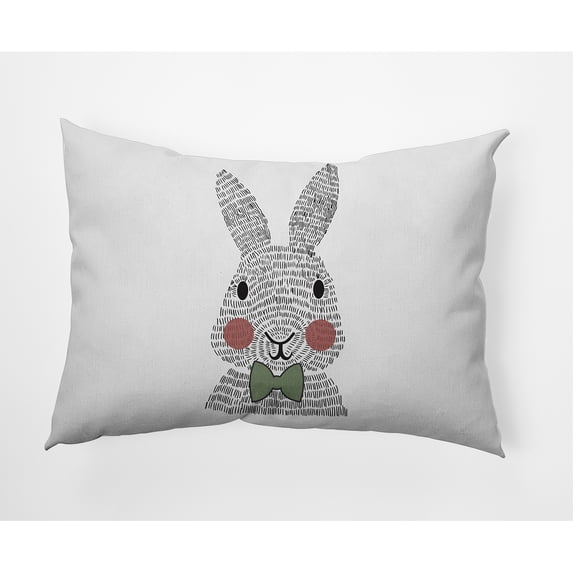Simply Daisy 14" x 20" Easter Polyester Decorative Lumbar Pillow