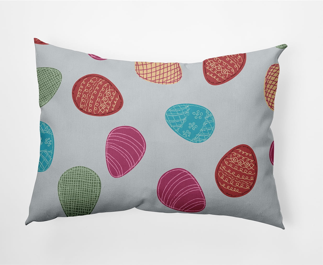 Simply Daisy 14" x 20" Easter Polyester Decorative Lumbar Pillow