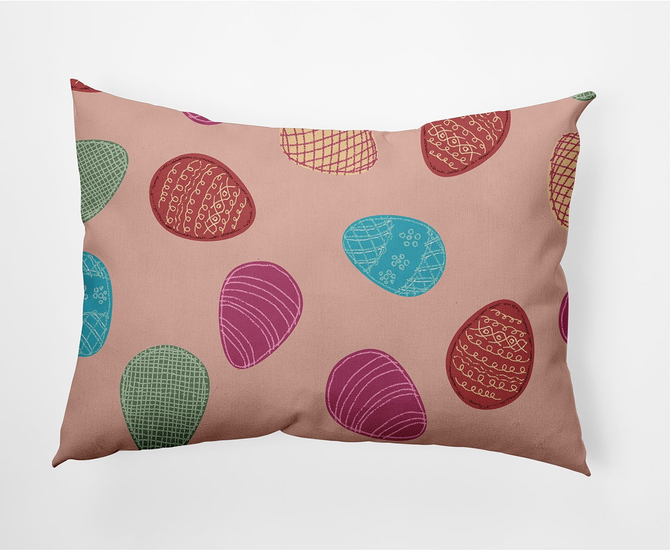 Simply Daisy 14" x 20" Easter Polyester Decorative Lumbar Pillow