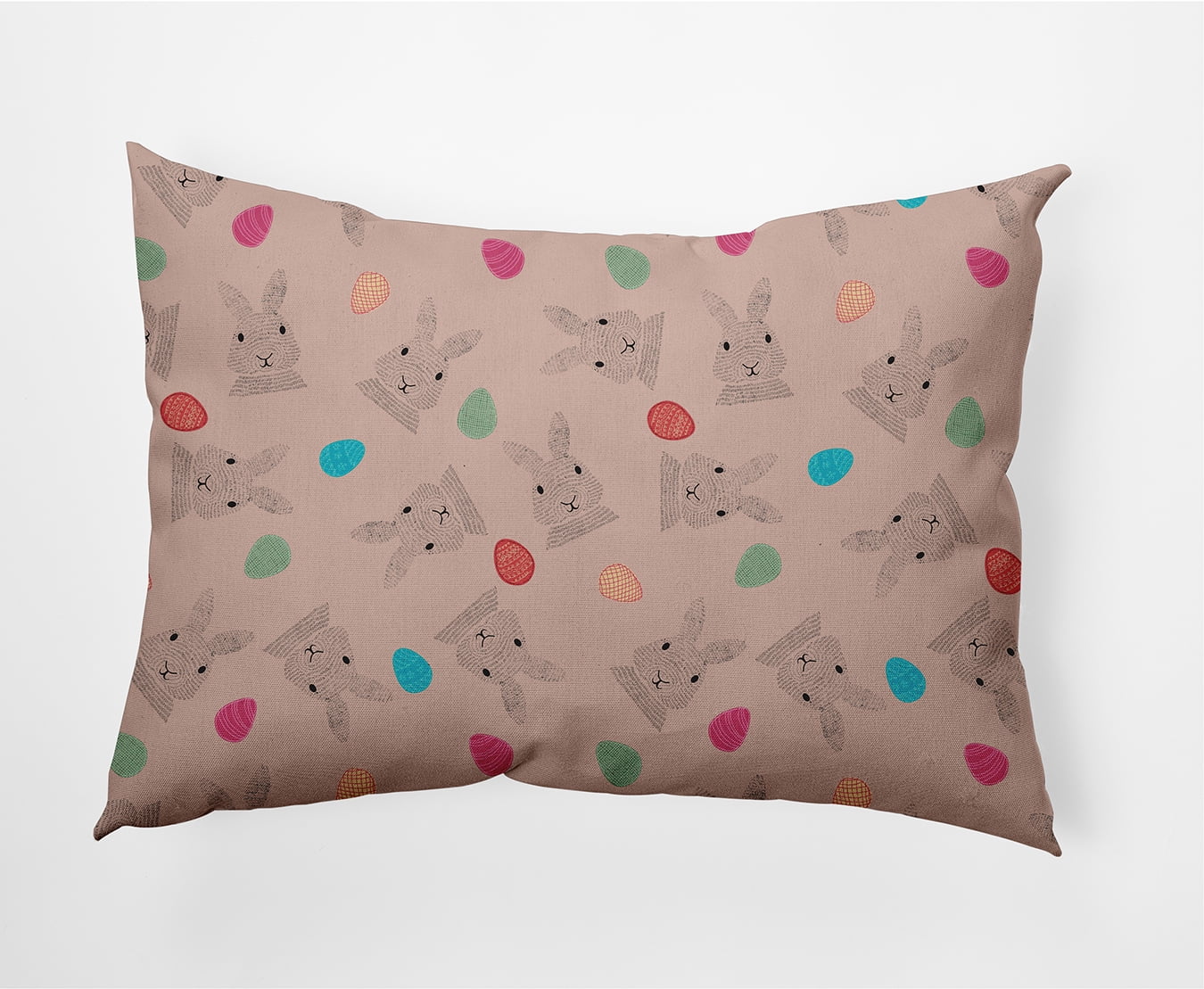 Simply Daisy 14" x 20" Easter Polyester Decorative Lumbar Pillow