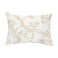 thumbnail image 1 of Simply Daisy, 14" x 20" Eleanor Brown Floral Decorative Outdoor Pillow, 1 of 1