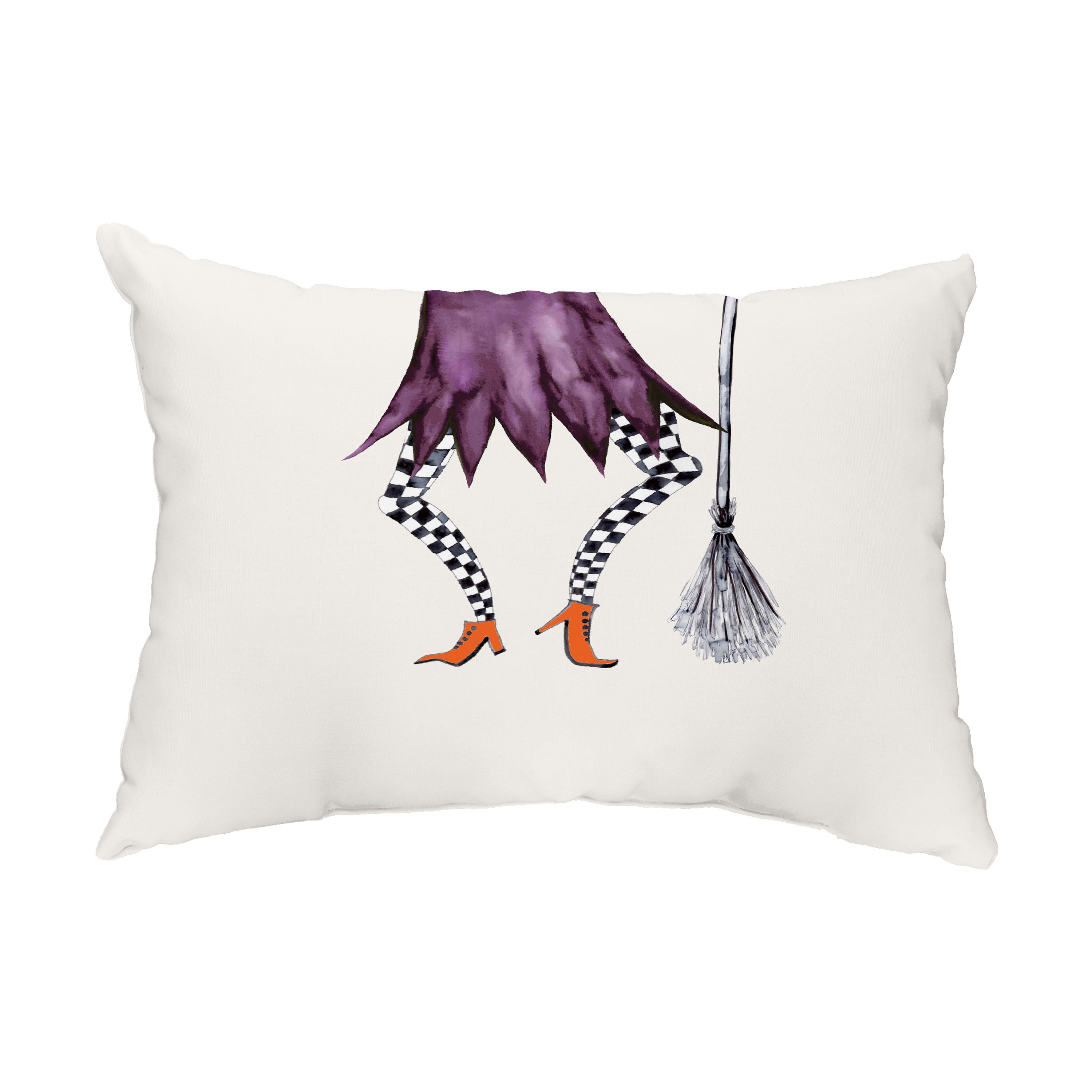 Simply Daisy, 14" x 20" Esmerelda Cream Halloween Print Decorative Outdoor Throw Pillow