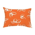 thumbnail image 1 of Simply Daisy, 14" x 20" Eva Orange Floral Decorative Outdoor Pillow, 1 of 1