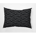 thumbnail image 1 of Simply Daisy, 14" x 20" Fan Dance Black Geometric Print Decorative Outdoor Throw Pillow, 1 of 3
