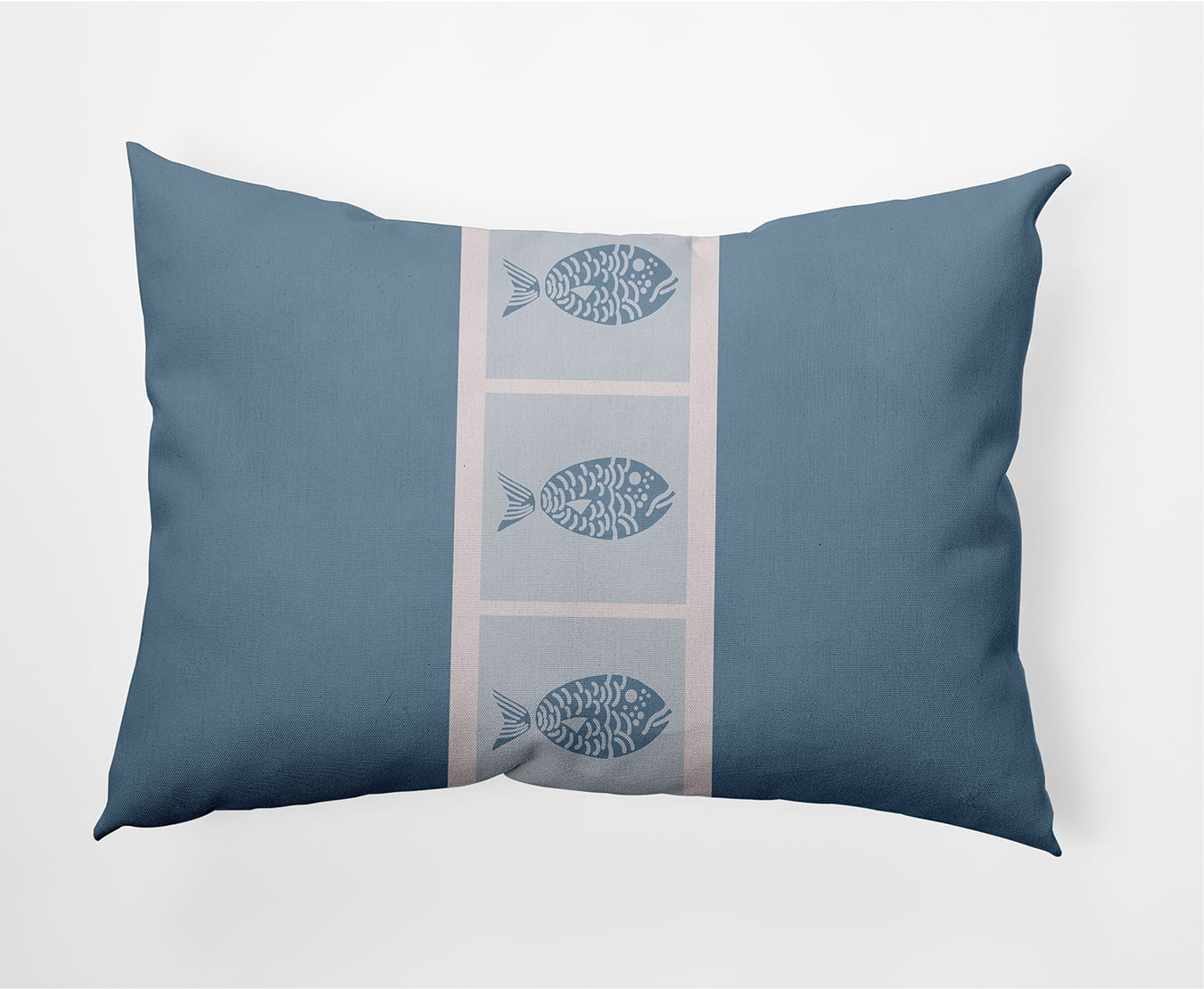 Simply Daisy 14" x 20" Fish Chips Nautical Decorative Indoor Pillow
