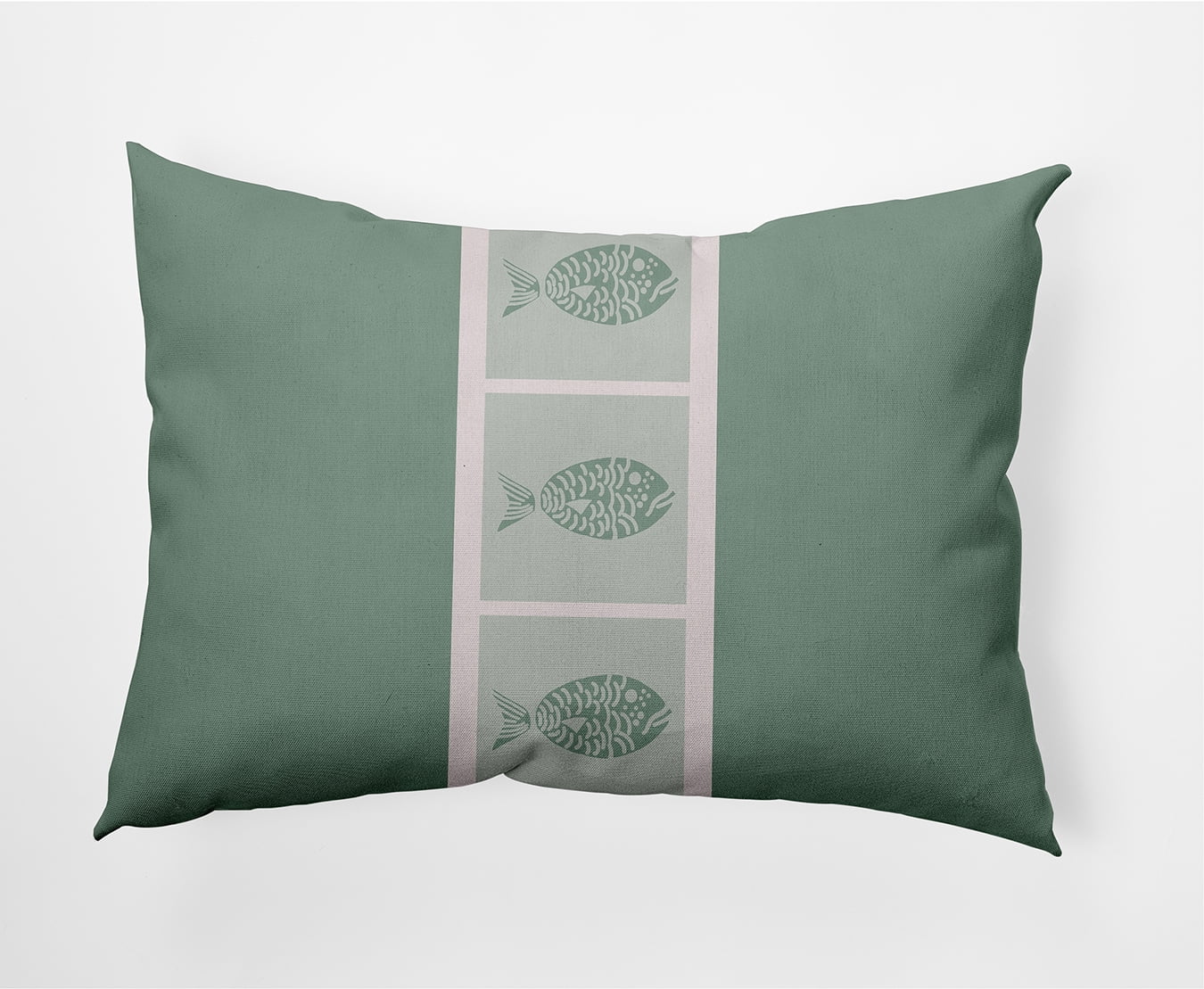 Simply Daisy 14" x 20" Fish Chips Nautical Decorative Indoor Pillow