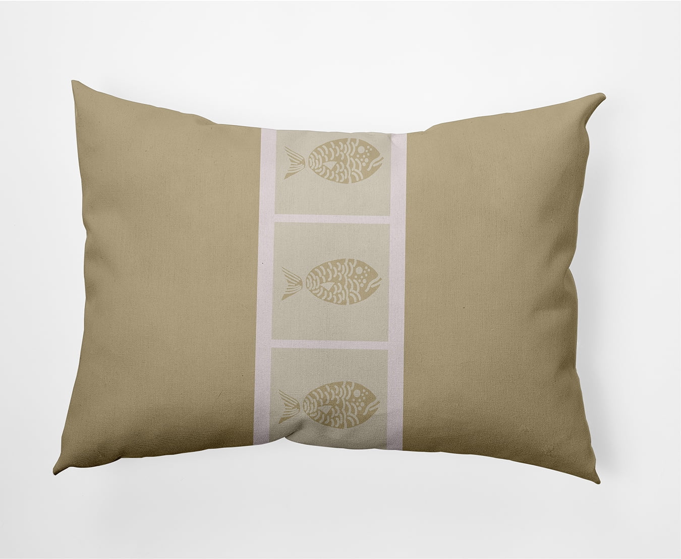 Simply Daisy 14" x 20" Fish Chips Nautical Decorative Indoor Pillow