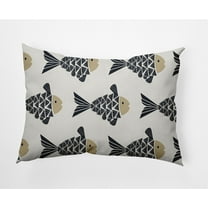 Simply Daisy 14" x 20" Fish Tales Nautical Indoor/Outdoor Throw Pillow