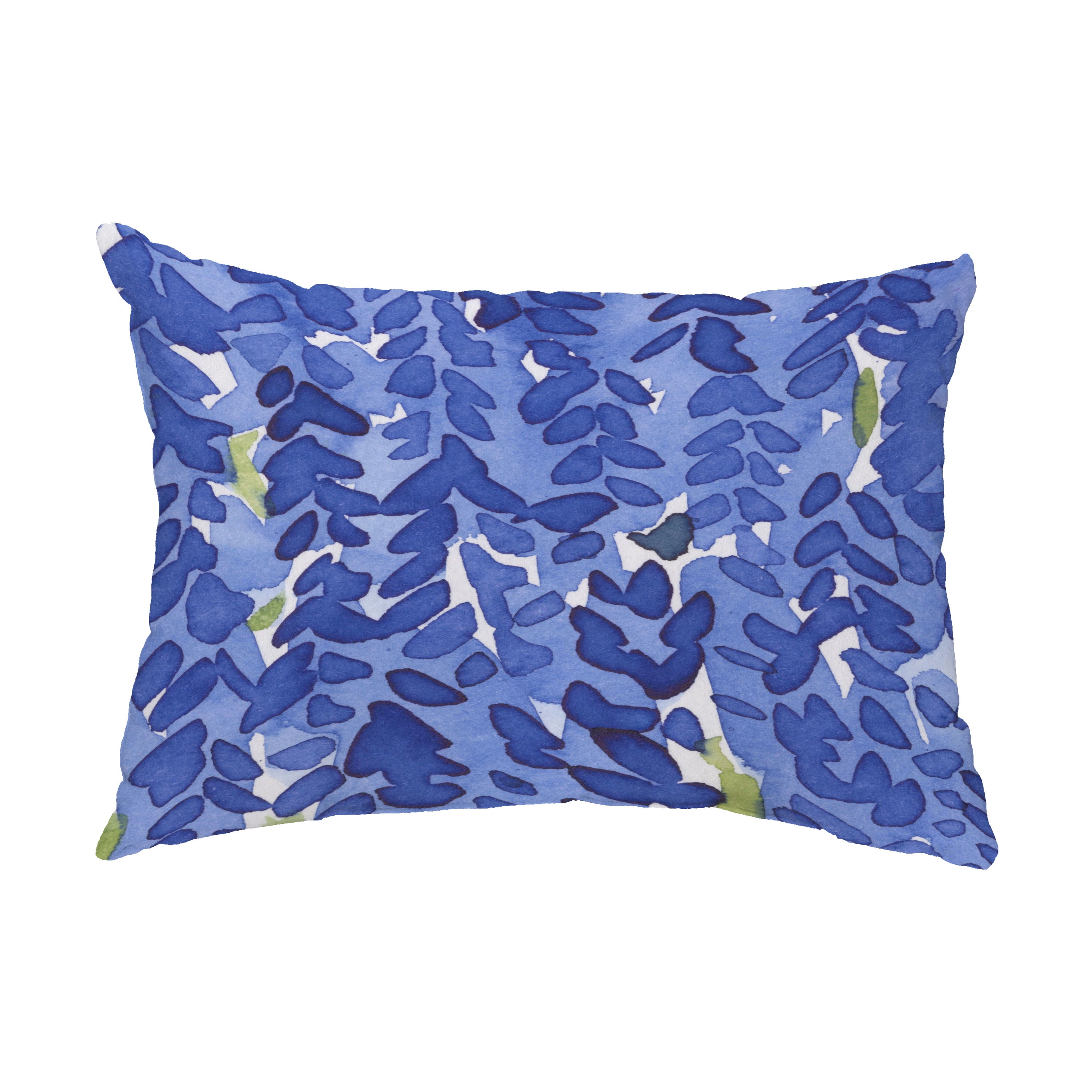 Simply Daisy, 14" x 20" Flower Bell Blue Floral Decorative Outdoor Pillow