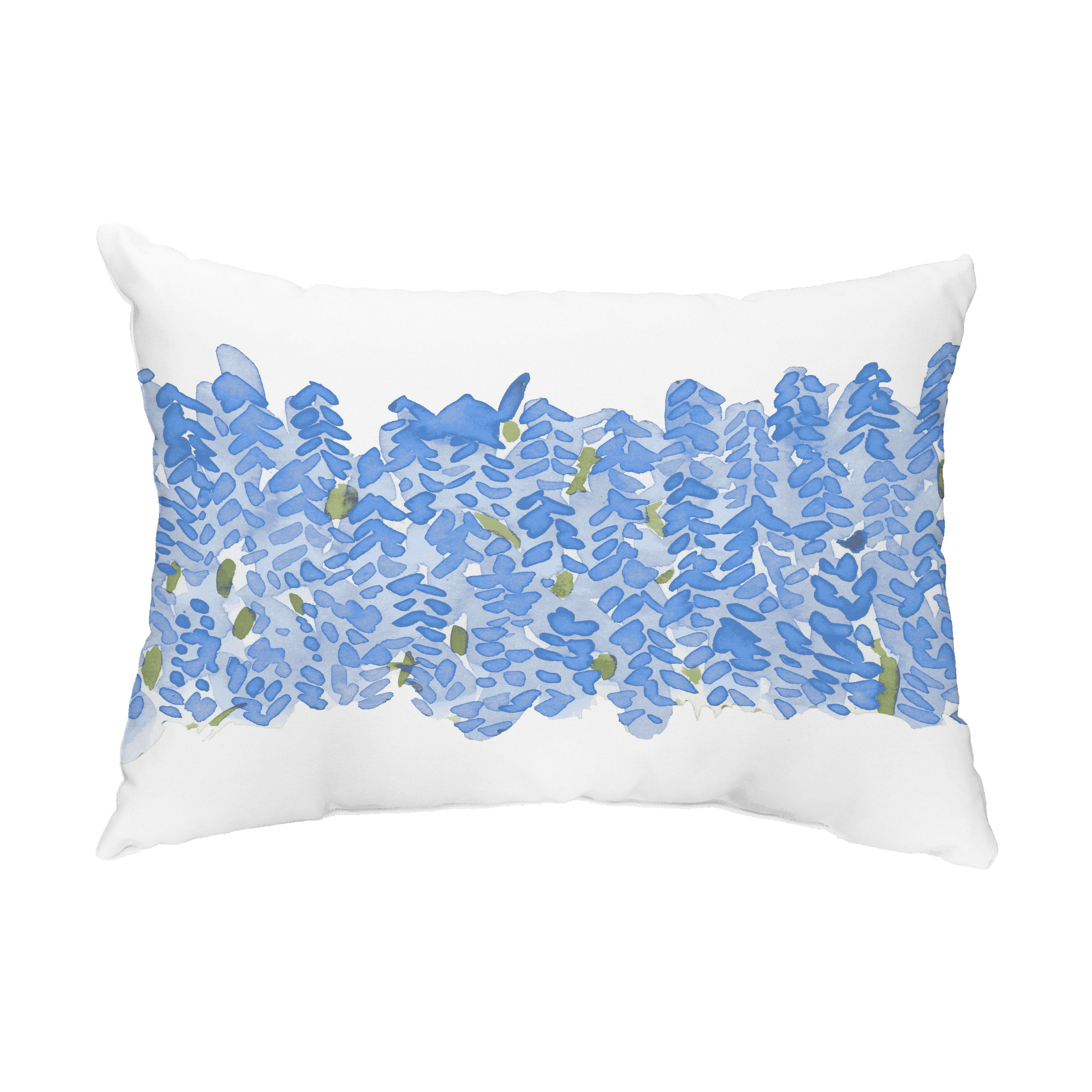 Simply Daisy, 14" x 20" Flower Bell Blue Floral Decorative Outdoor Pillow