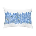 thumbnail image 1 of Simply Daisy, 14" x 20" Flower Bell Blue Floral Decorative Outdoor Pillow, 1 of 1