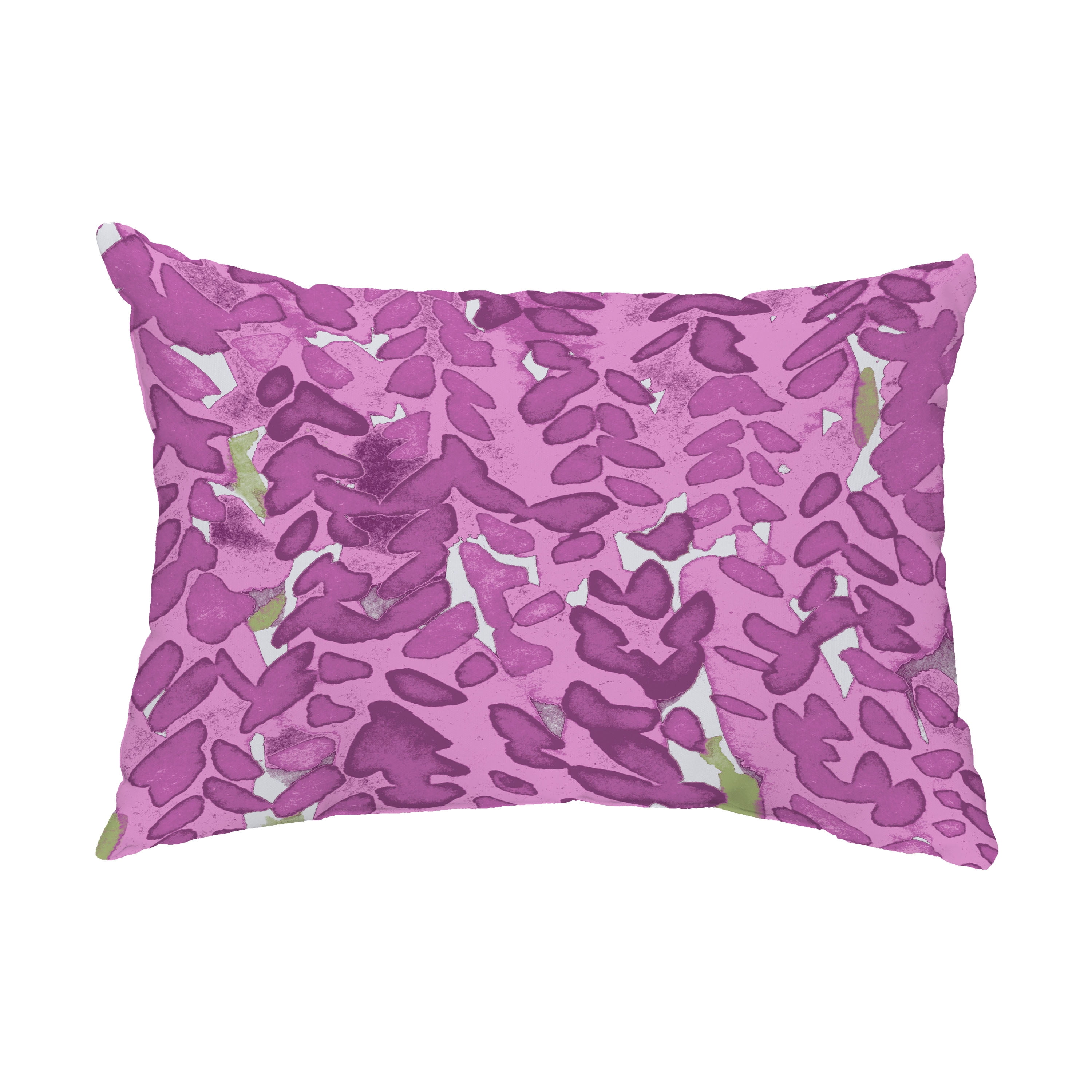 Simply Daisy, 14" x 20" Flower Bell Purple Decorative Floral Outdoor Throw Pillow