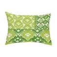 thumbnail image 1 of Simply Daisy, 14" x 20" Free Spirit Green Decorative Abstract Outdoor Throw Pillow, 1 of 1