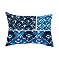 thumbnail image 1 of Simply Daisy, 14" x 20" Free Spirit Navy Blue Decorative Abstract Outdoor Throw Pillow, 1 of 1