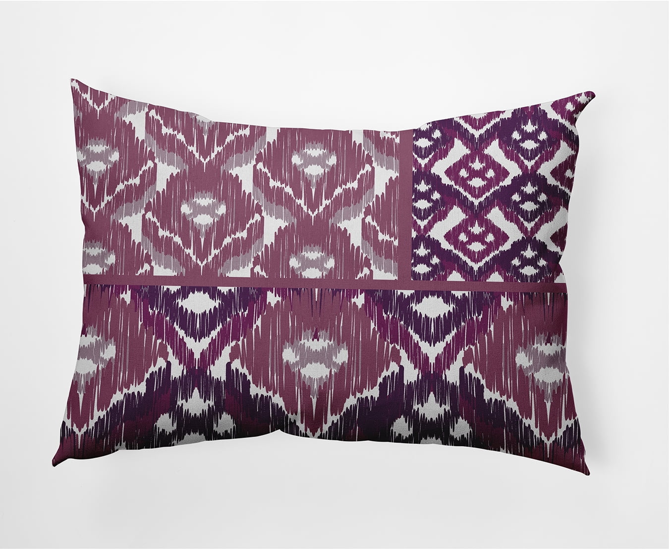 Simply Daisy, 14" x 20" Free Spirit Purple Decorative Abstract Outdoor Throw Pillow