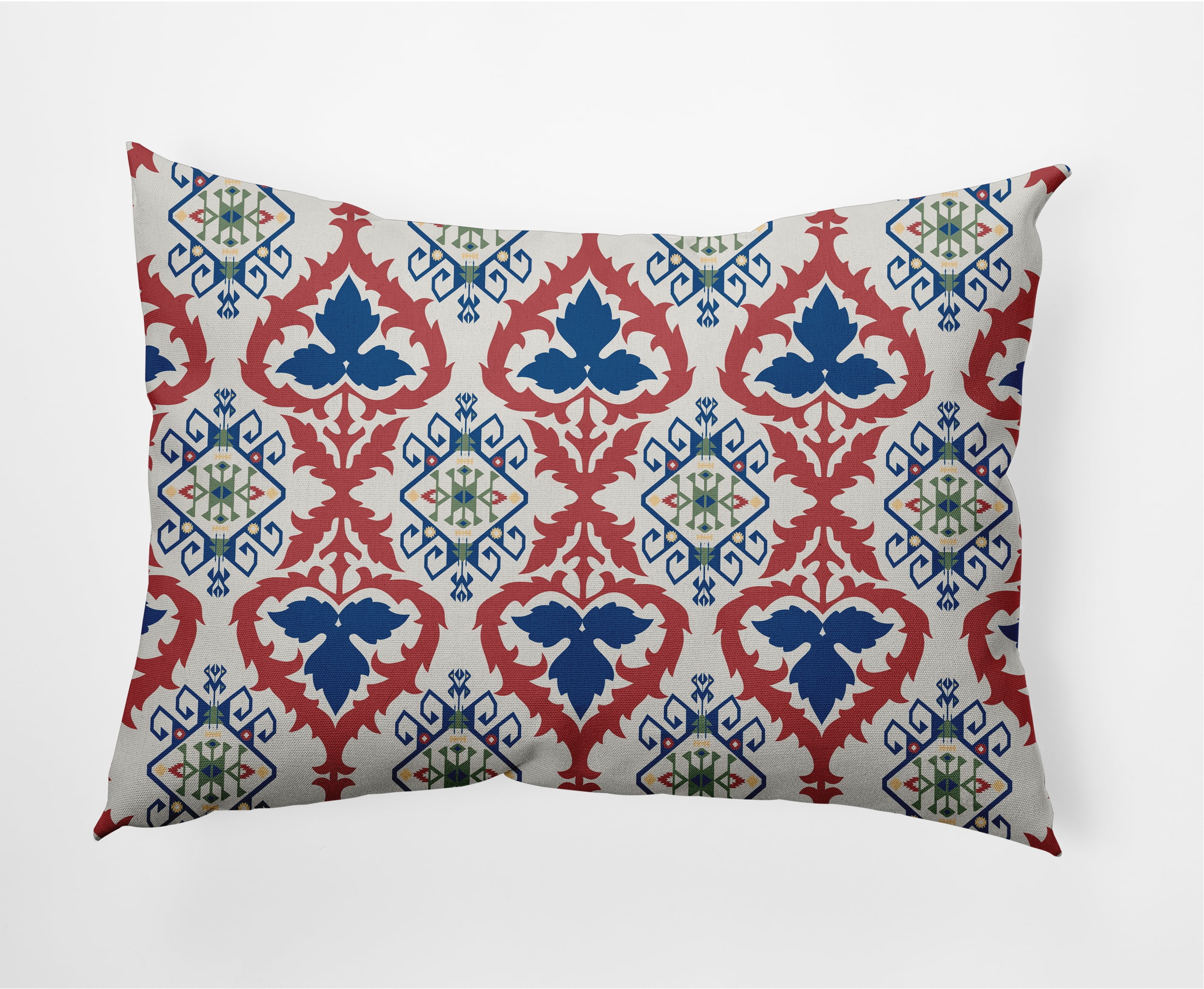 Simply Daisy 14" x 20" French, Country Blue Polyester Decorative Lumbar Pillow