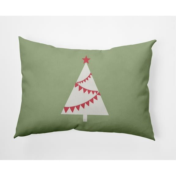 Simply Daisy 14" x 20" Garland Tree Outdoor Throw Pillow