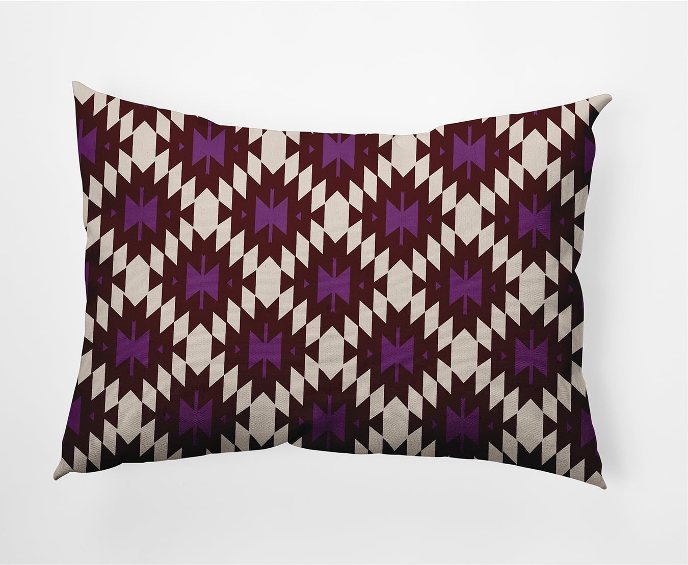 Simply Daisy 14" x 20" Geo Craze Decorative Throw Pillow, Amethyst