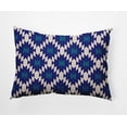 thumbnail image 1 of Simply Daisy 14" x 20" Geo Craze Decorative Throw Pillow, Autumn Blue, 1 of 3