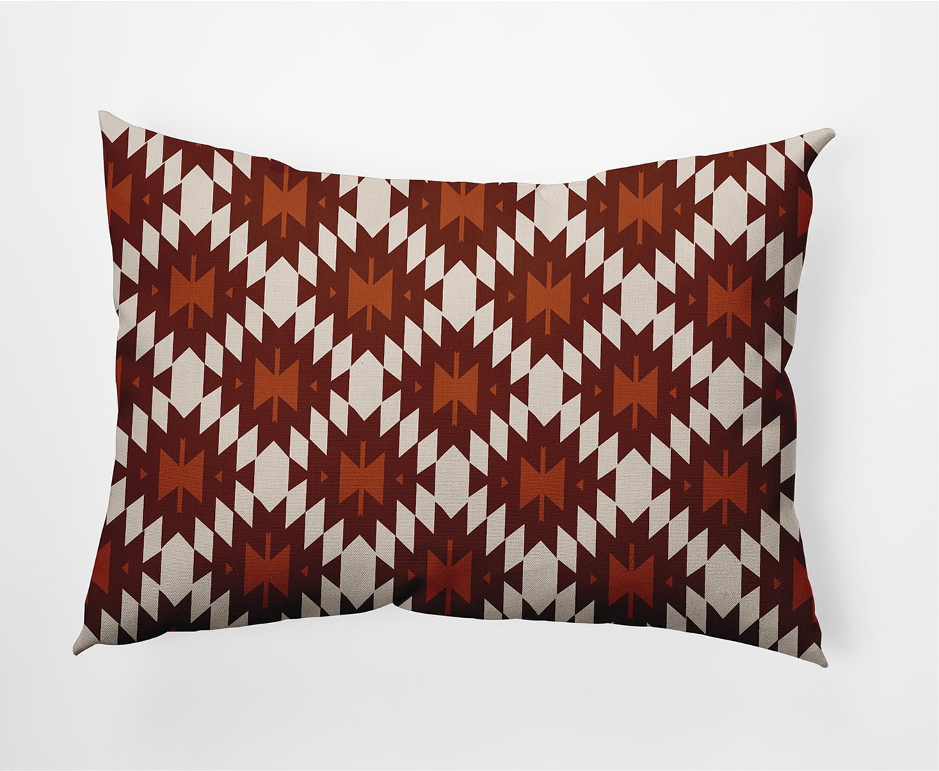 Simply Daisy 14" x 20" Geo Craze Indoor/Outdoor Polyester Throw Pillow, Oak