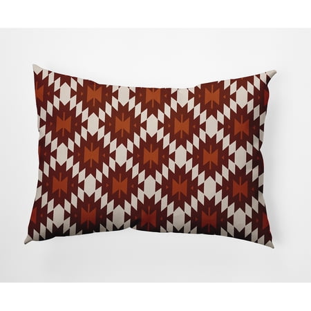 Simply Daisy 14" x 20" Geo Craze Indoor/Outdoor Polyester Throw Pillow, Oak