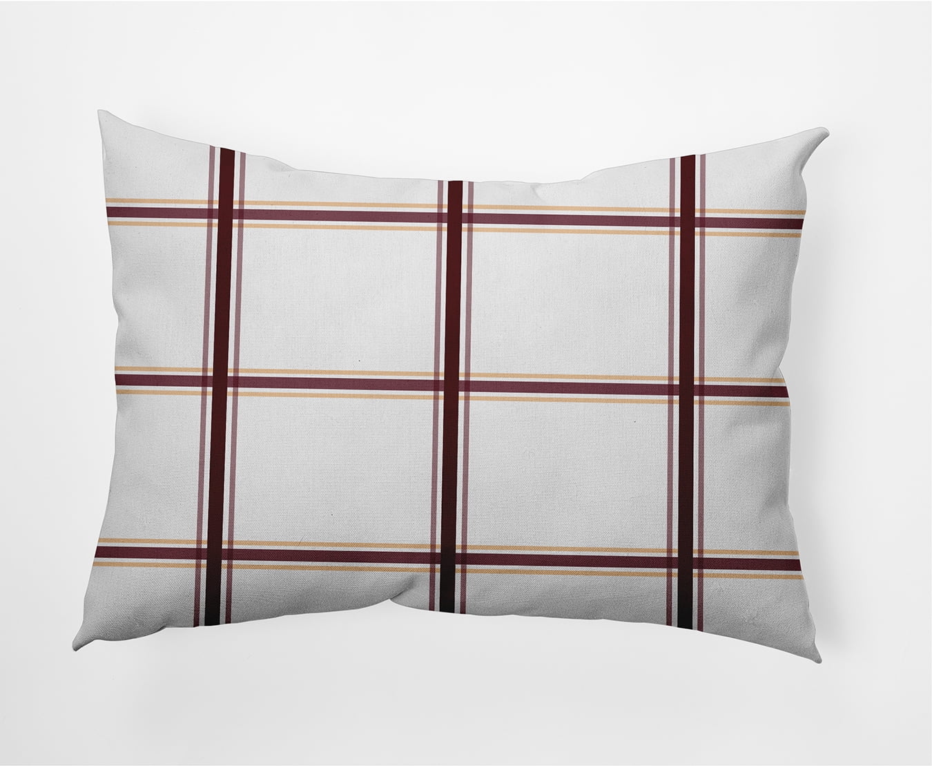 Simply Daisy 14" x 20" Geometric Decorative Throw Pillow, Pomegranate