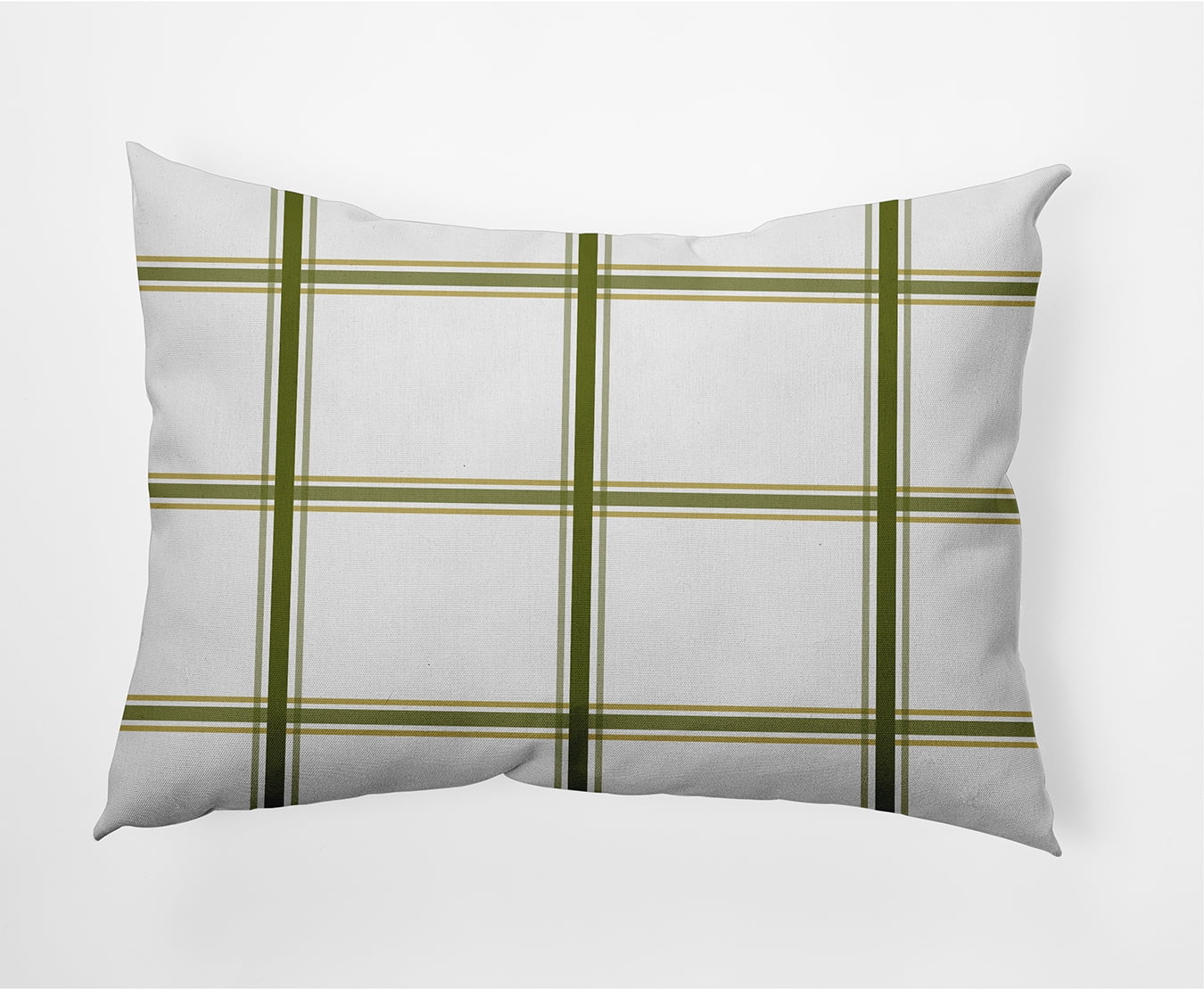 Simply Daisy 14" x 20" Geometric Indoor/Outdoor Polyester Throw Pillow, Olive