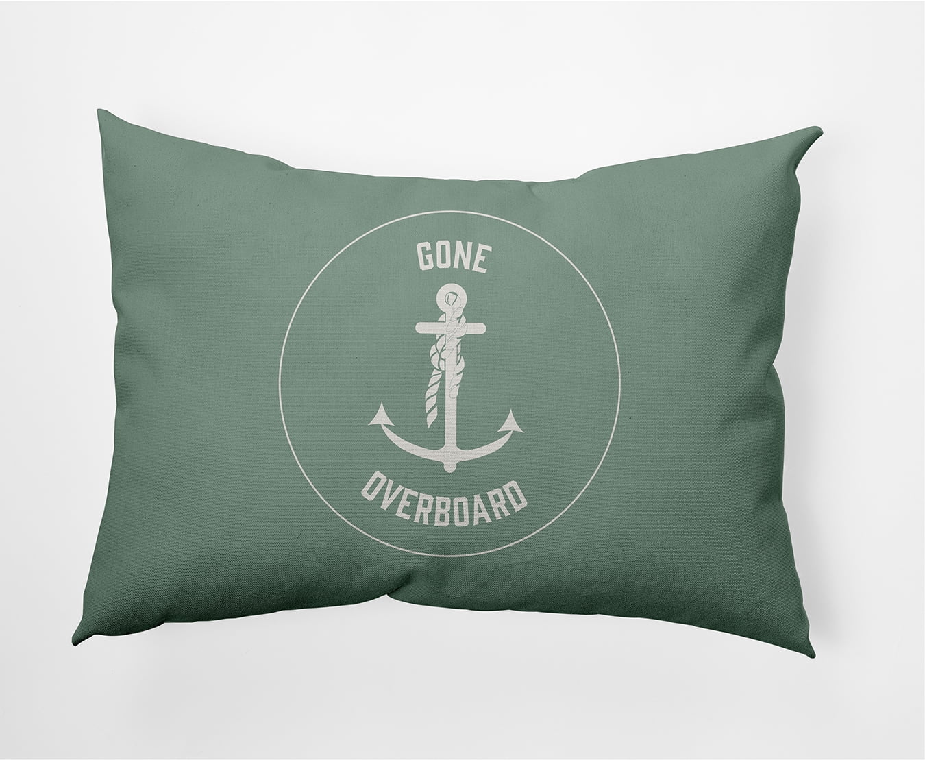 Simply Daisy 14" x 20" Gone Forever Overboard Nautical Decorative Indoor Pillow