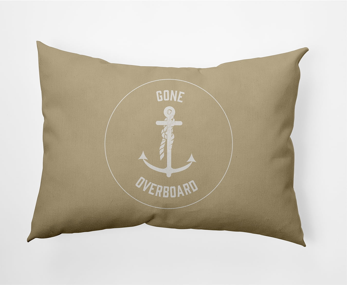 Simply Daisy 14" x 20" Gone Forever Overboard Nautical Decorative Indoor Pillow