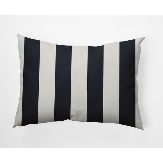 Simply Daisy 14" x 20" Graduated Stripe Nautical Decorative Indoor Pillow