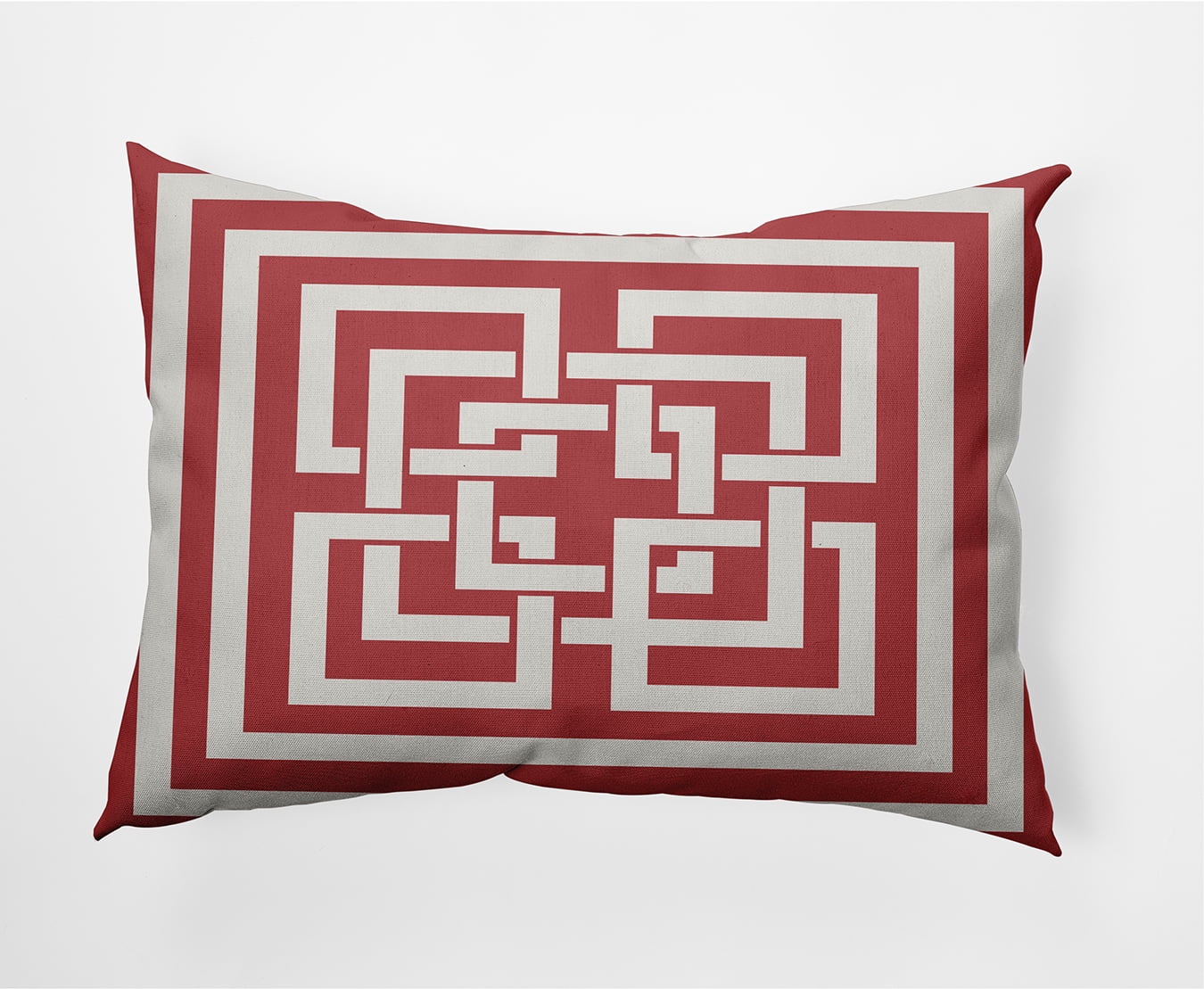 Simply Daisy 14" x 20" Greek New Key Nautical Decorative Indoor Pillow