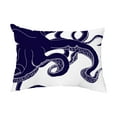 thumbnail image 1 of Simply Daisy, 14" x 20" Gus Navy Blue Coastal Decorative Outdoor Pillow, 1 of 1