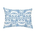 thumbnail image 1 of Simply Daisy, 14" x 20" Ikat Blue Decorative Ikat Outdoor Throw Pillow, 1 of 1