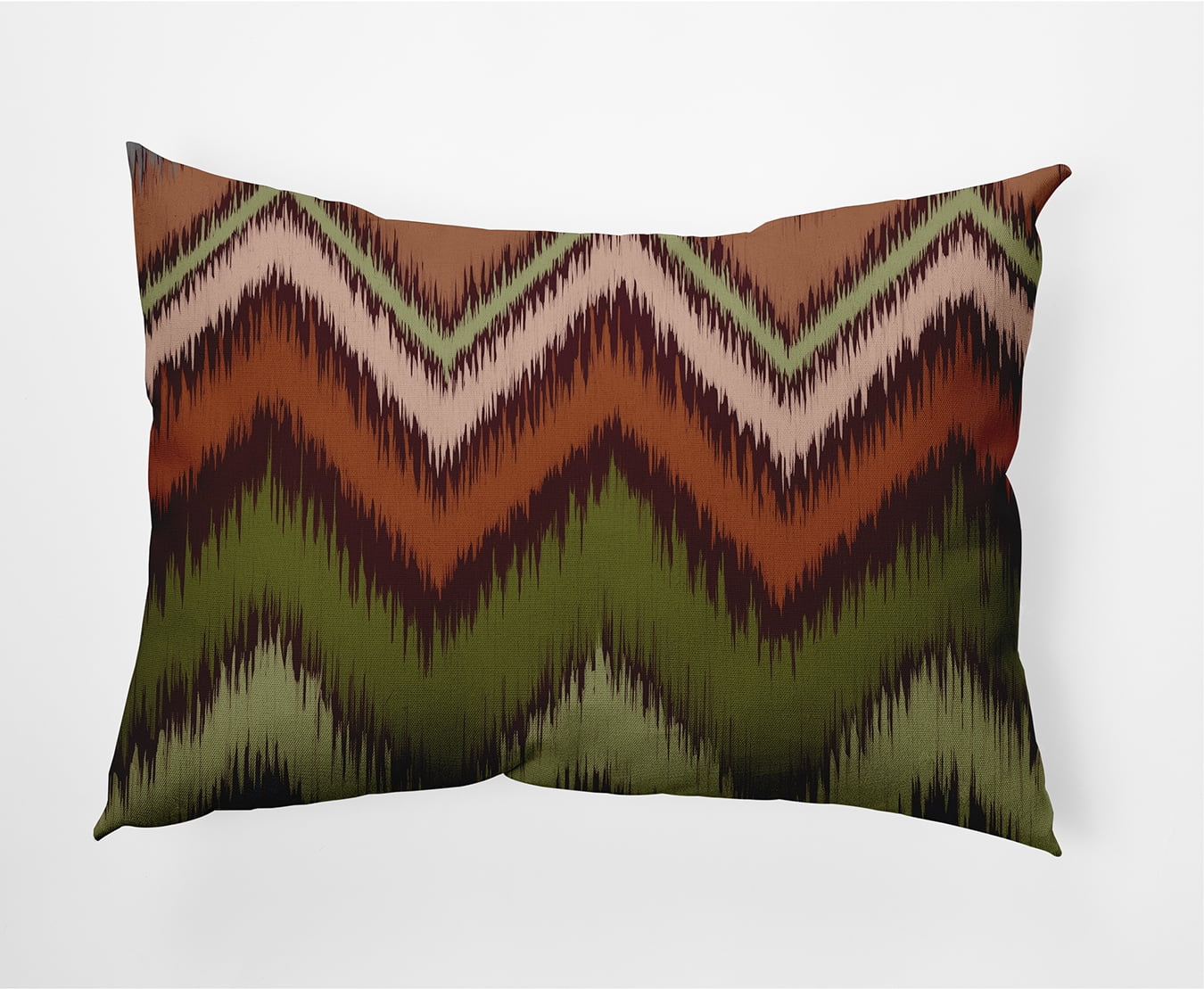 Simply Daisy 14" x 20" Ikat Chevron Decorative Throw Pillow, Pomegranate