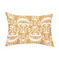 thumbnail image 1 of Simply Daisy, 14" x 20" Ikat Gold Decorative Ikat Outdoor Throw Pillow, 1 of 1