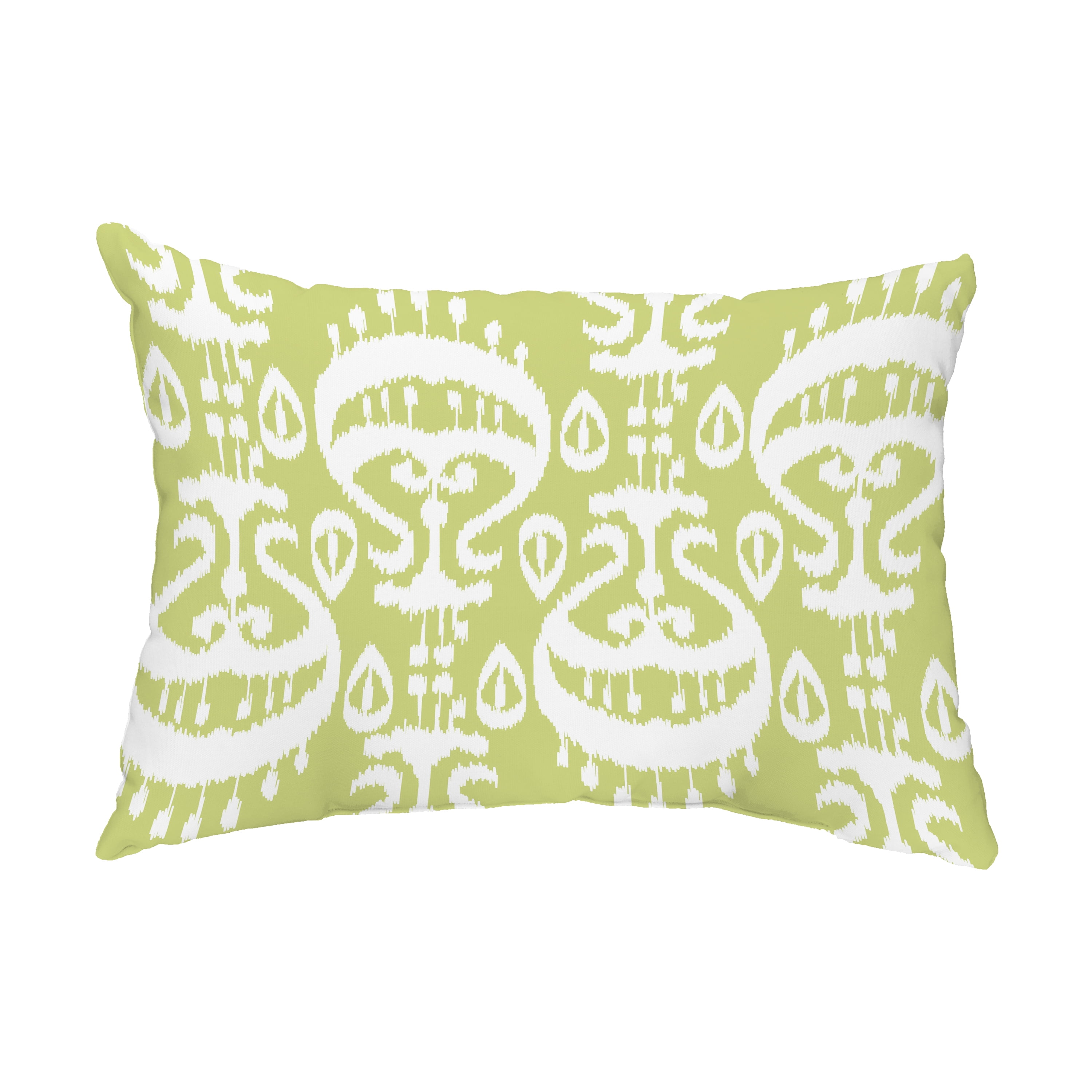 Simply Daisy, 14" x 20" Ikat Green Decorative Ikat Outdoor Throw Pillow