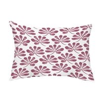 Simply Daisy, 14" x 20" Ina Purple Floral Decorative Outdoor Pillow