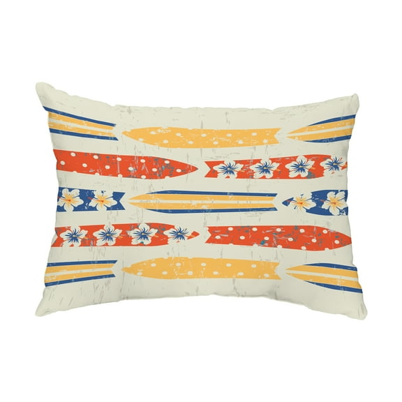 Simply Daisy, 14" x 20" Jan Yellow Decorative Coastal Outdoor Pillow