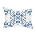 thumbnail image 1 of Simply Daisy, 14" x 20" Jodhpur Medallion 2 Blue Decorative Abstract Outdoor Throw Pillow, 1 of 1