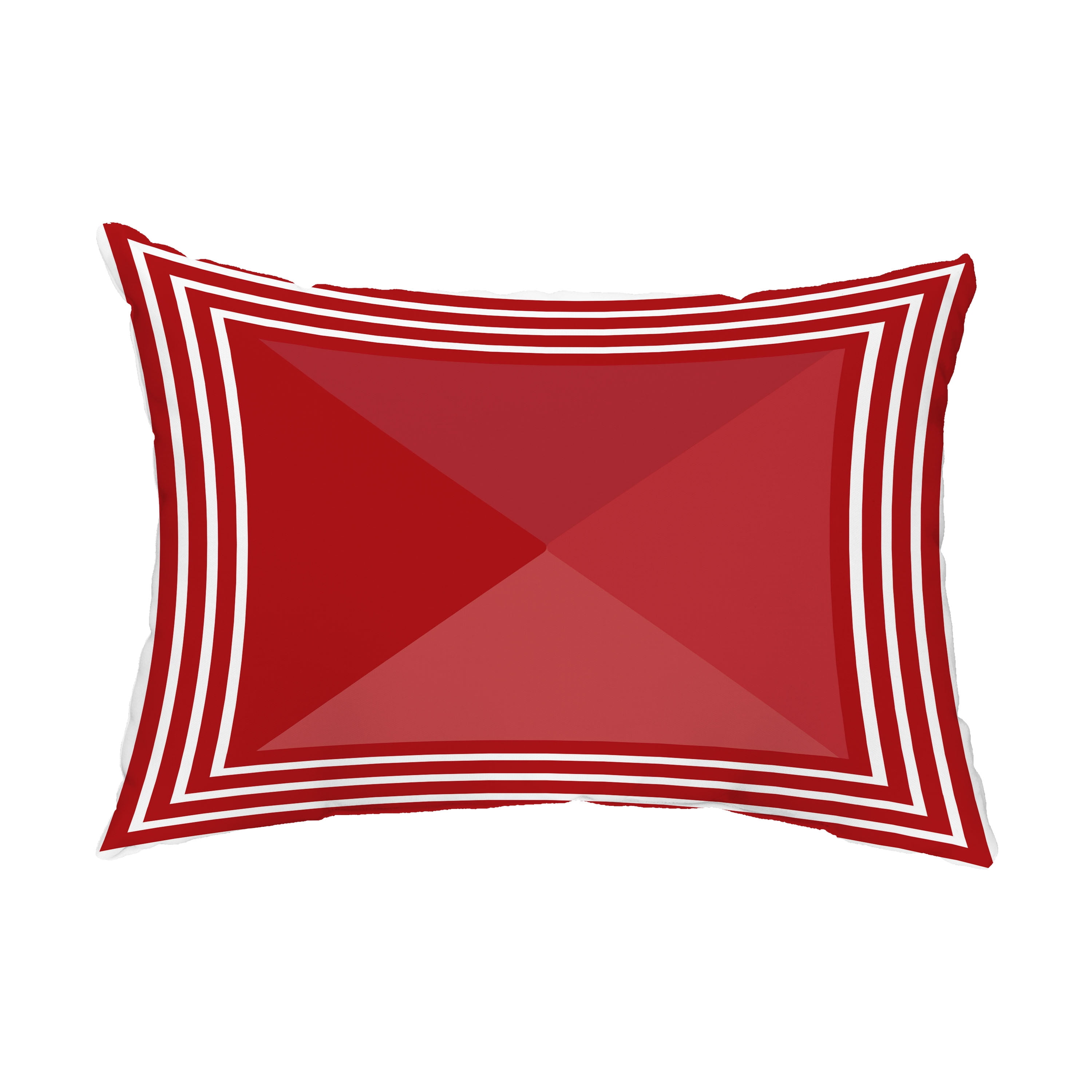 Simply Daisy, 14" x 20" Knot Fancy Red Abstract Decorative Outdoor Pillow