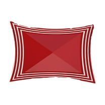 Simply Daisy, 14" x 20" Knot Fancy Red Abstract Decorative Outdoor Pillow