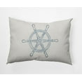 thumbnail image 1 of Simply Daisy 14" x 20" Large Ship Wheel Nautical Decorative Indoor Pillow, 1 of 3