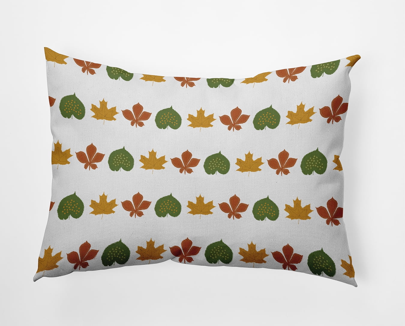 Simply Daisy 14" x 20" Leaf Stripe Polyester Indoor/Outdoor Pillow, Scallion (1 Count)